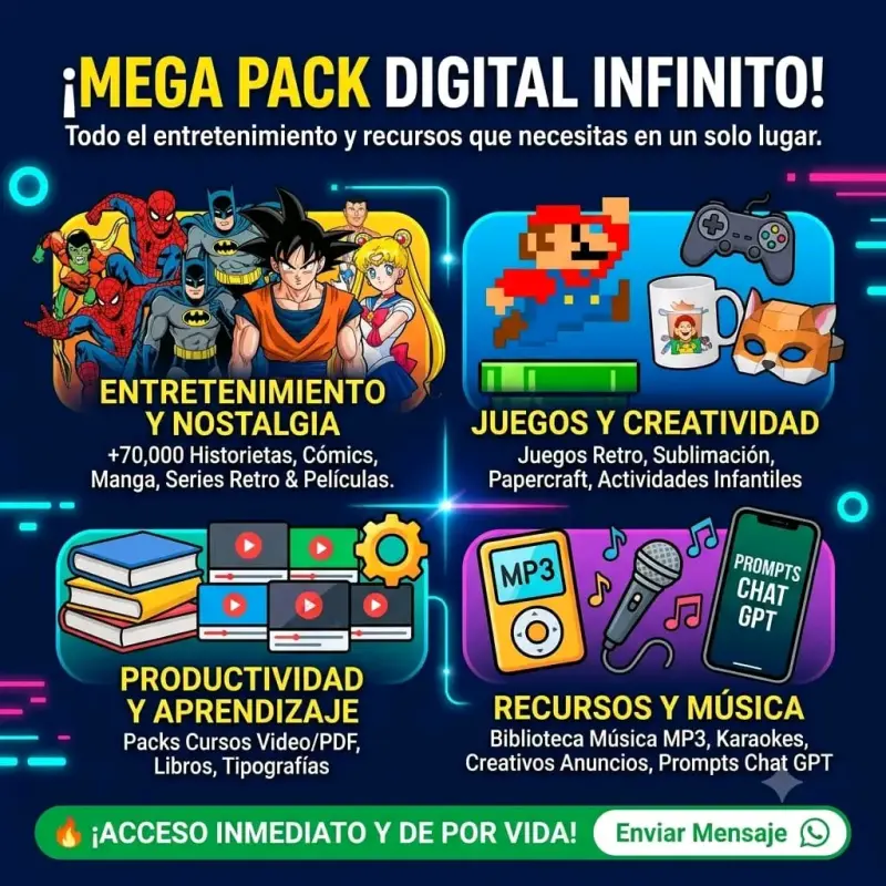 Mega Pack Digital Infinito de Entretenimiento