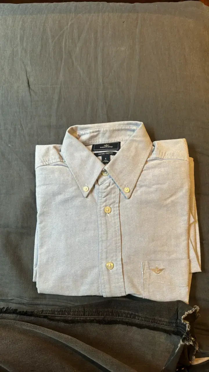 Camisa Dockers Oxford Premium azul claro - 1