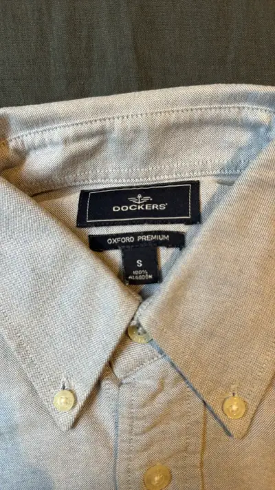 Camisa Dockers Oxford Premium azul claro - miniatura 2