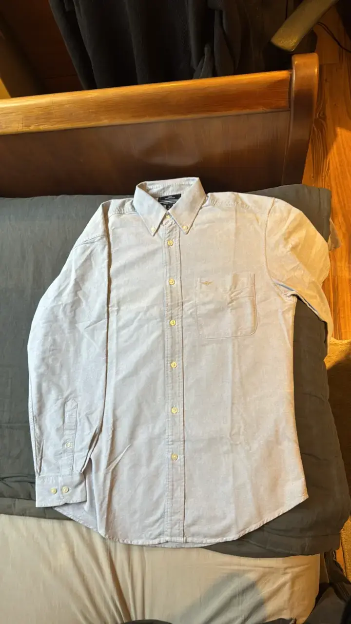 Camisa Dockers Oxford Premium azul claro - 3