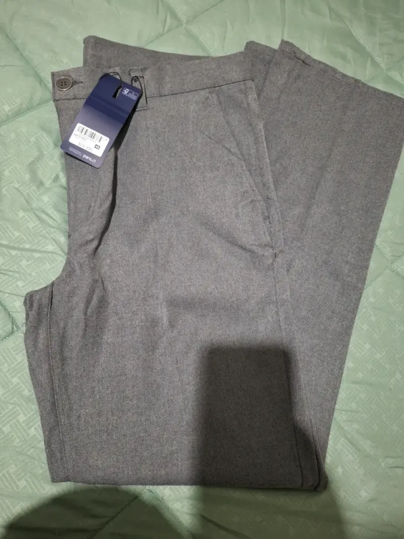 Pantalón gris talla 48 para hombre - 2