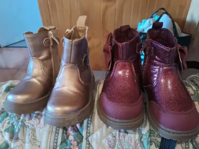 Botines infantiles rosados con brillo Pillin - miniatura 4