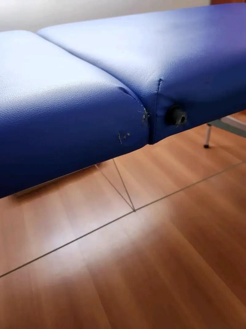 Camilla de masaje plegable azul - 2
