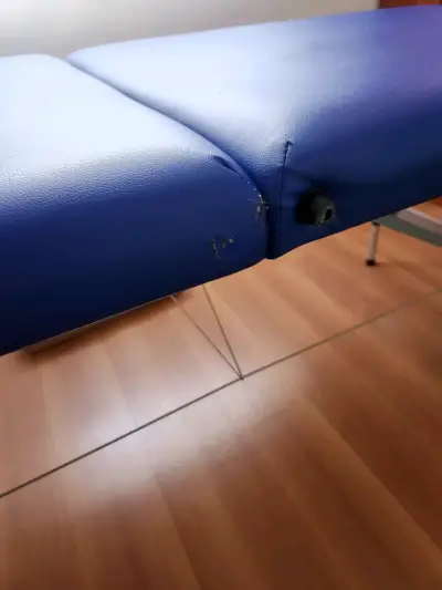 Camilla de masaje plegable azul - miniatura 2