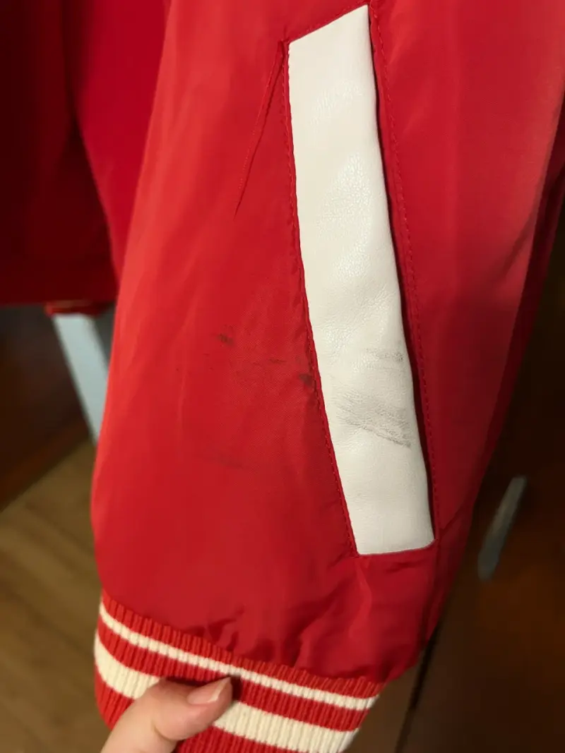 Chaqueta Zara roja con parches niño talla 10 - 6