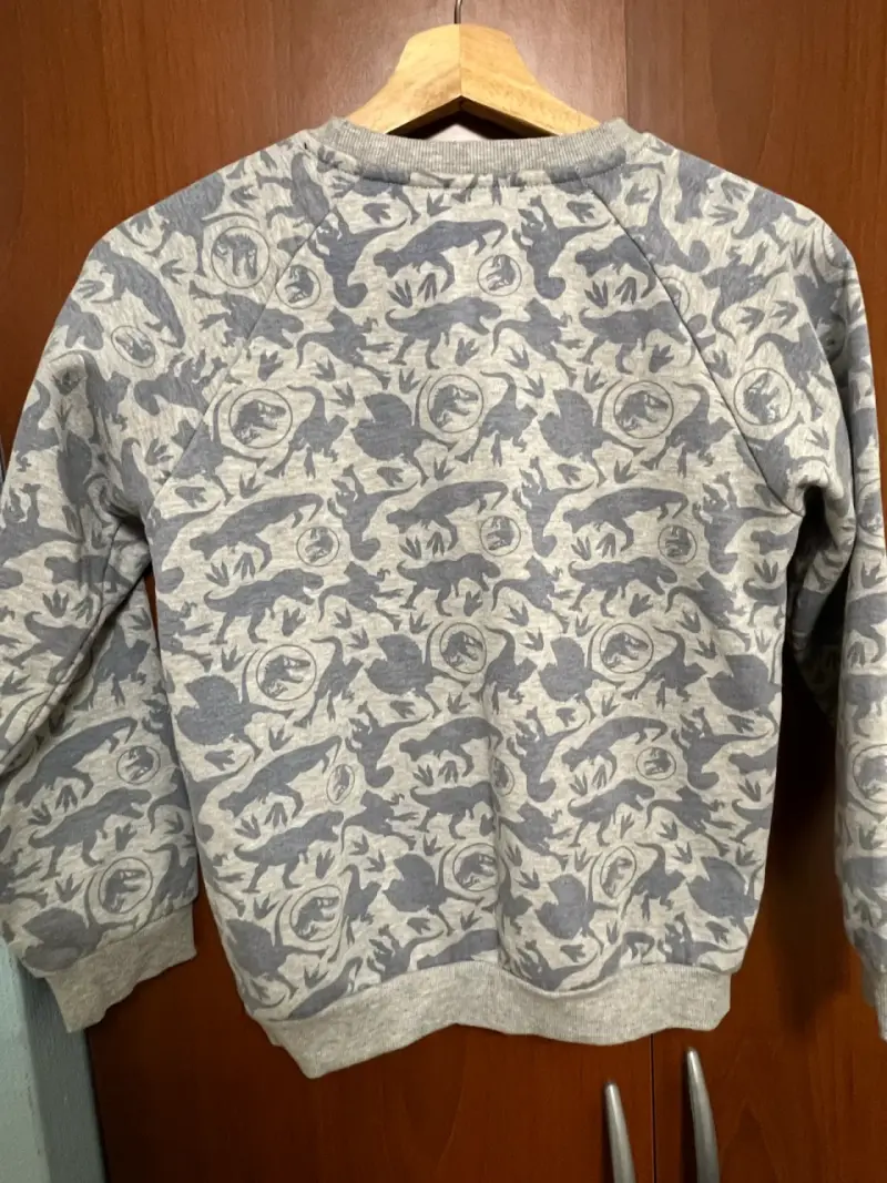 Polerón Jurassic World gris estampado niño t. 10 - 3