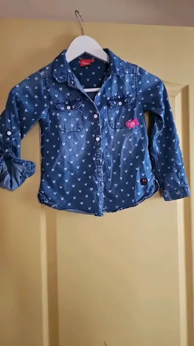 Camisa de mezclilla Disney para niña - miniatura 1