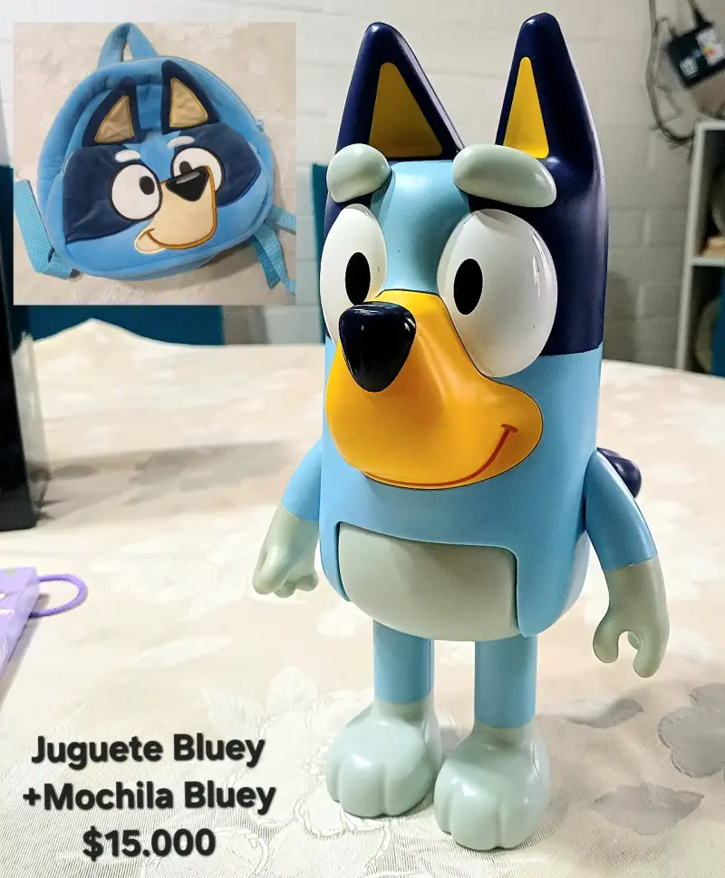 Juguete y mochila Bluey para niños - 1