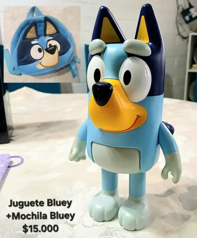 Juguete y mochila Bluey para niños - miniatura 1