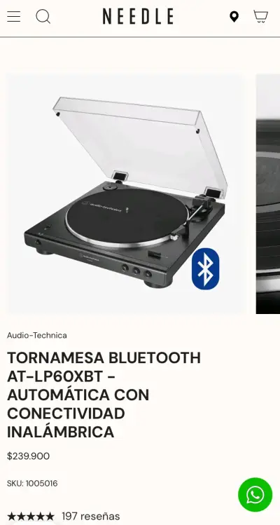 Tornamesa Bluetooth Audio-Technica AT-LP60XBT - miniatura 1