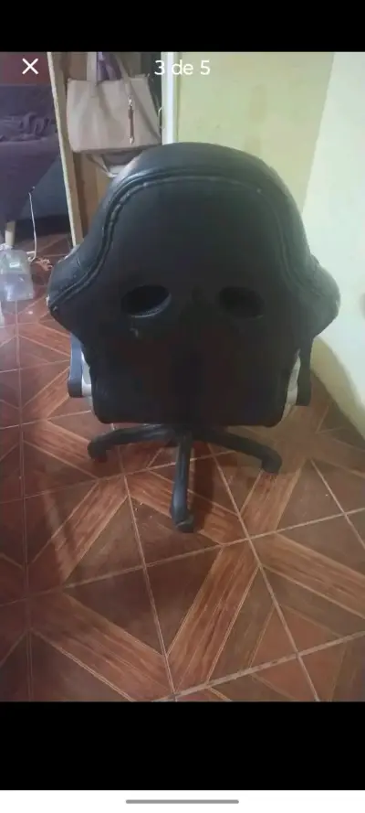 Silla de oficina ergonómica negra - miniatura 3