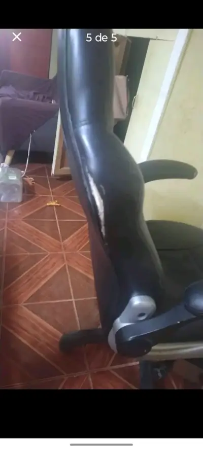 Silla de oficina ergonómica negra - miniatura 5