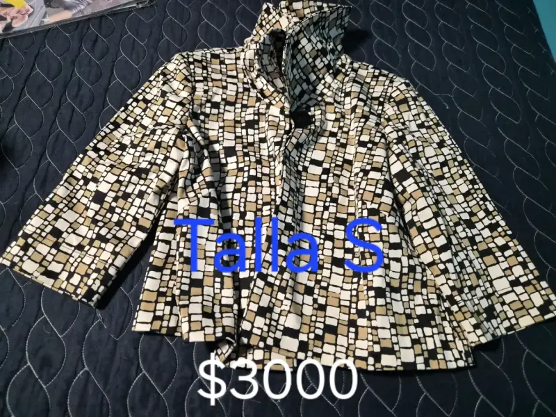 Chaqueta acolchada verde talla M - 6