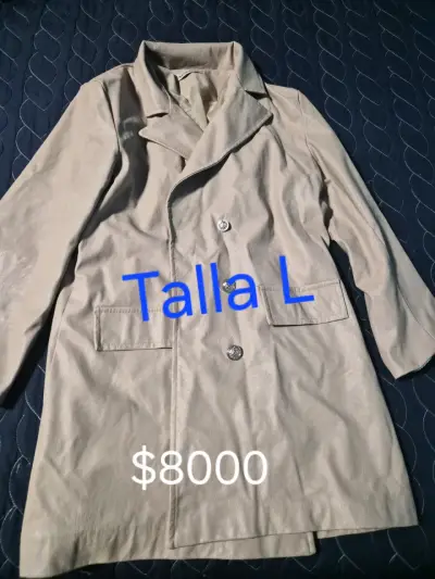 Abrigo beige de mujer talla L - miniatura 1