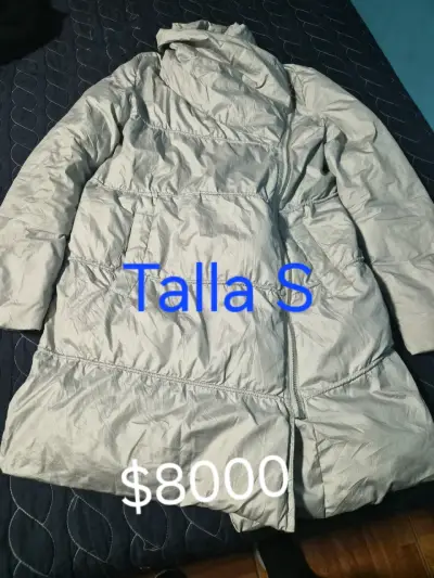 Abrigo beige de mujer talla L - miniatura 2