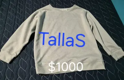 Polerón beige talla S en buen estado - miniatura 1