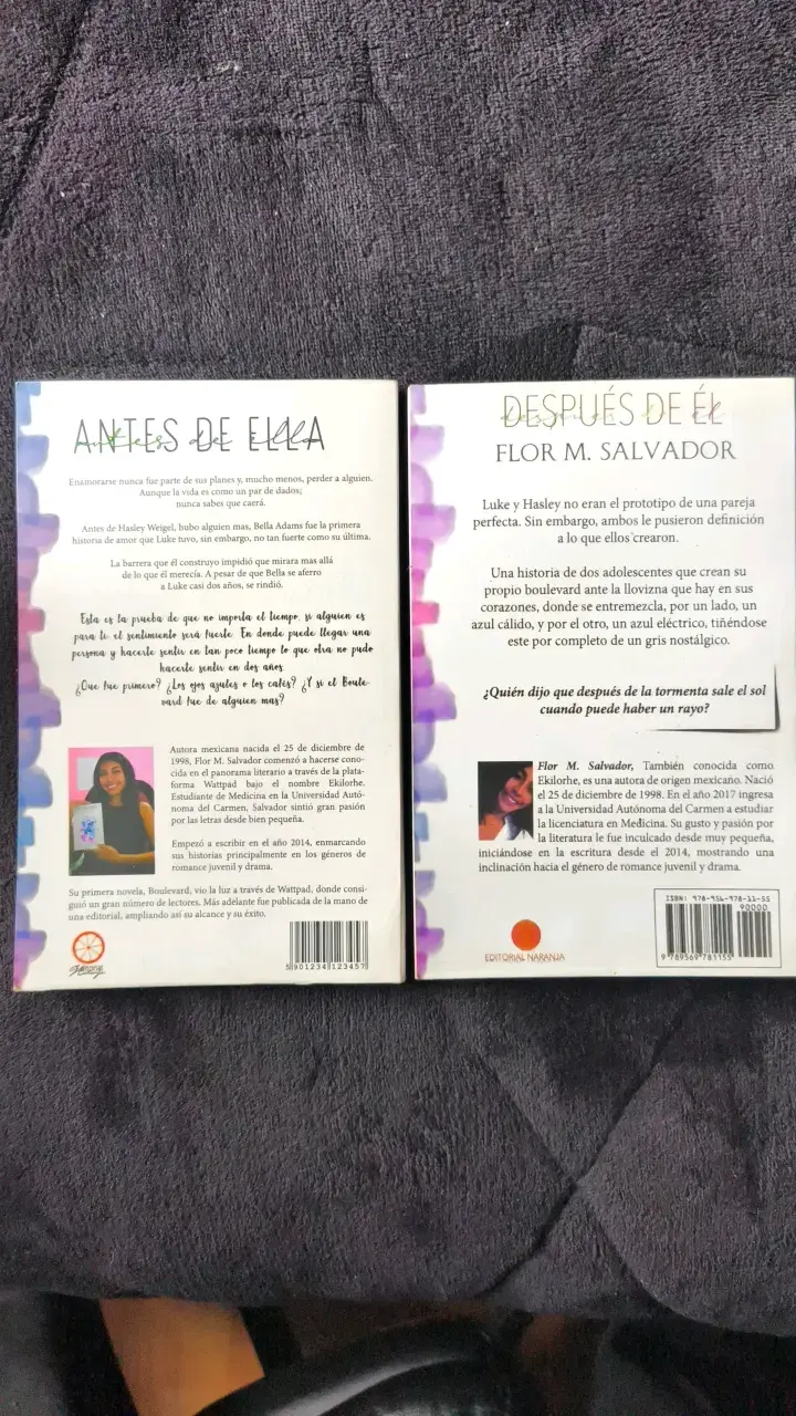 Pack de libros 'Antes de Ella' y 'Después de Él' - 2