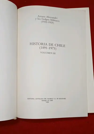 Libro Historia de Chile Volumen III Gonzalo Vial - miniatura 2