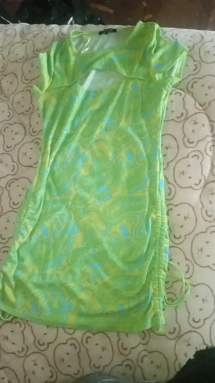 Vestido corto verde - 2