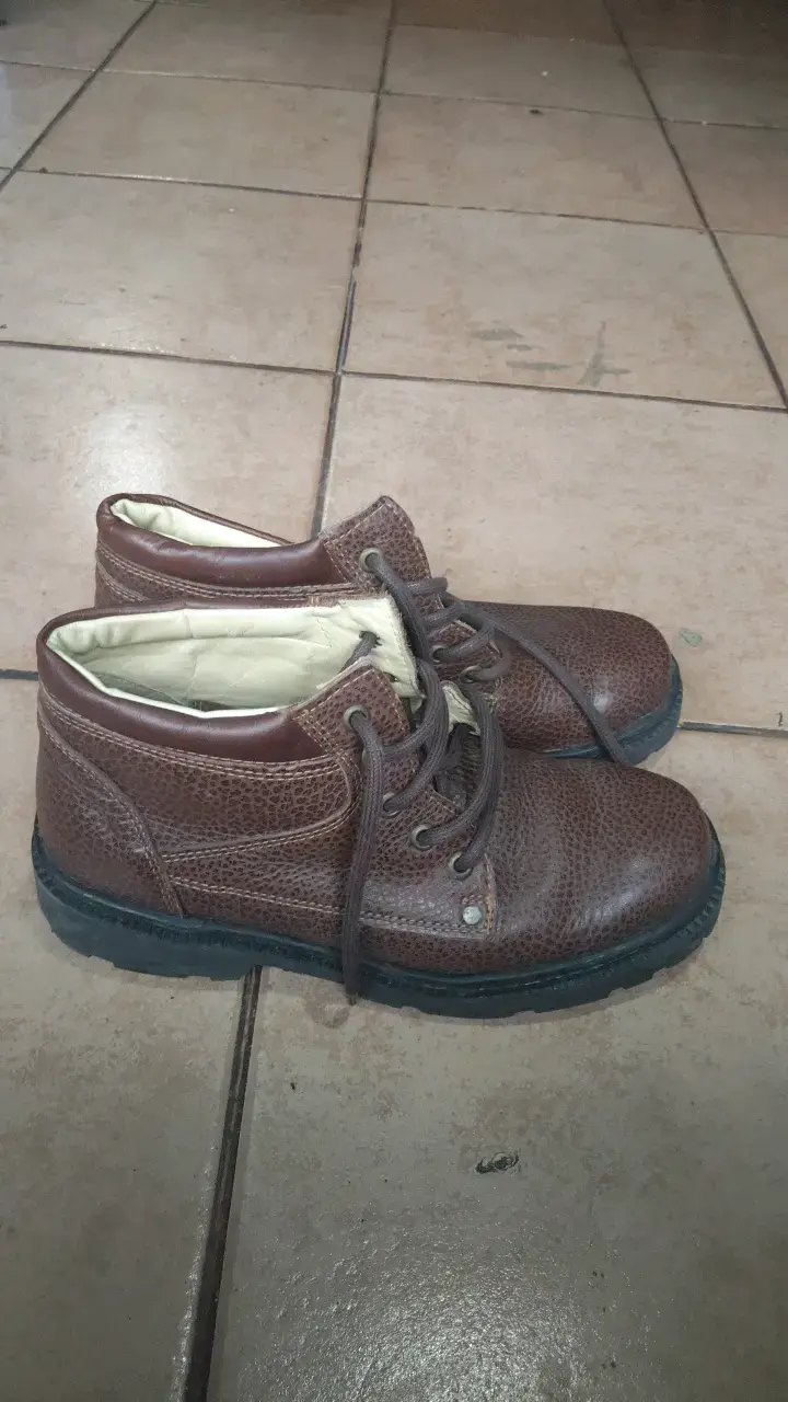 Botines de cuero marrón para hombre - 1