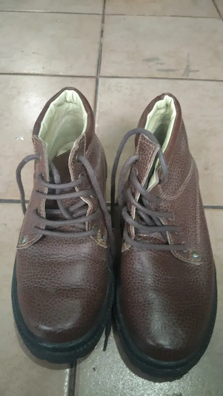 Botines de cuero marrón para hombre - 2