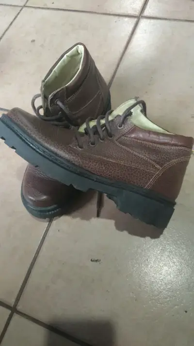 Botines de cuero marrón para hombre - miniatura 3