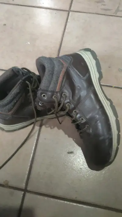 Botas de cuero marrón para hombre - miniatura 2