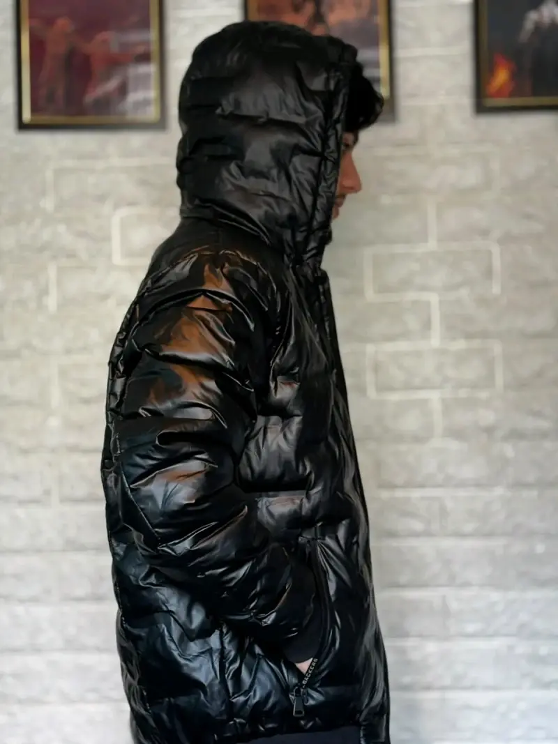 Chaqueta acolchada negra para hombre - 2