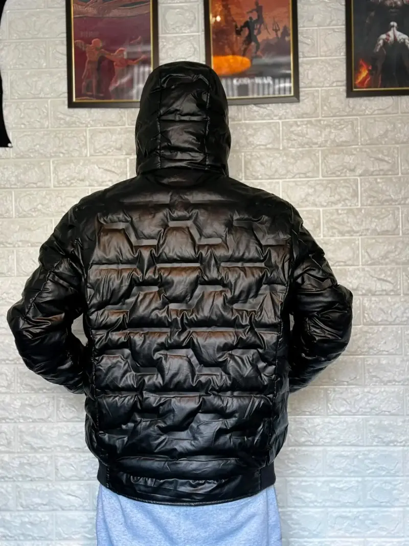 Chaqueta acolchada negra para hombre - 3