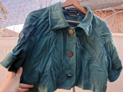 Chaqueta corta verde Express Design Studio - miniatura 1