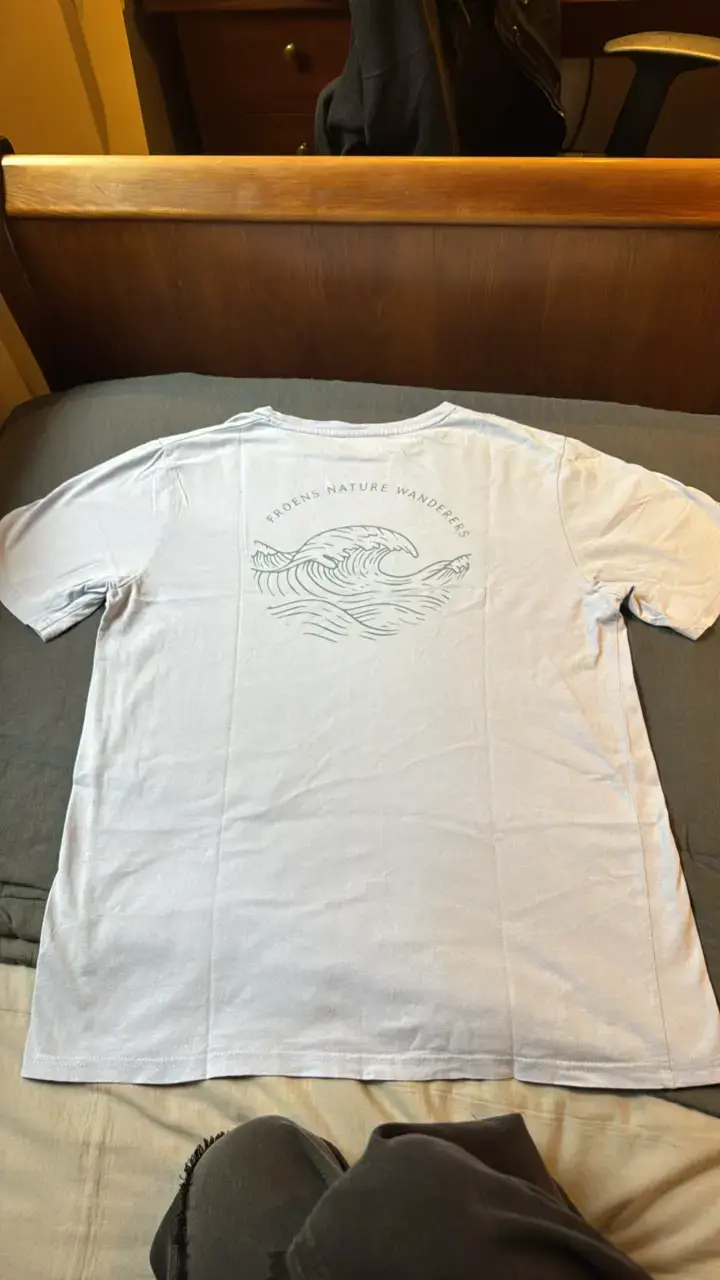 Polera celeste Froens talla M - 3