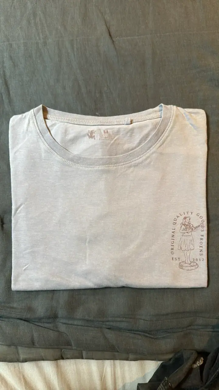 Polera gris Froens de algodón con