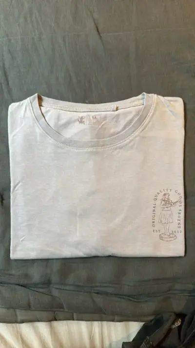 Polera gris Froens de algodón con - miniatura 1
