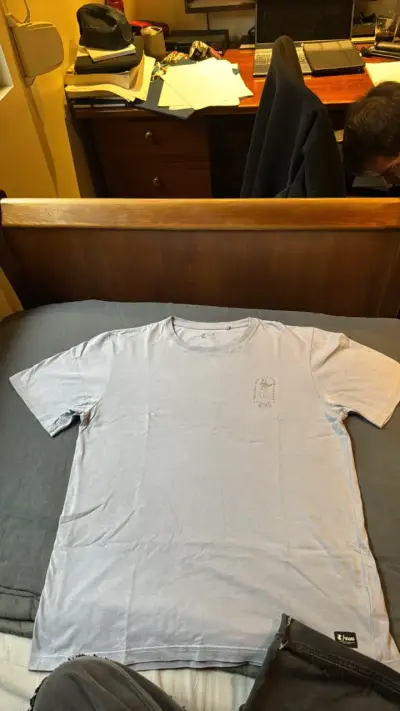 Polera gris Froens de algodón con - miniatura 2