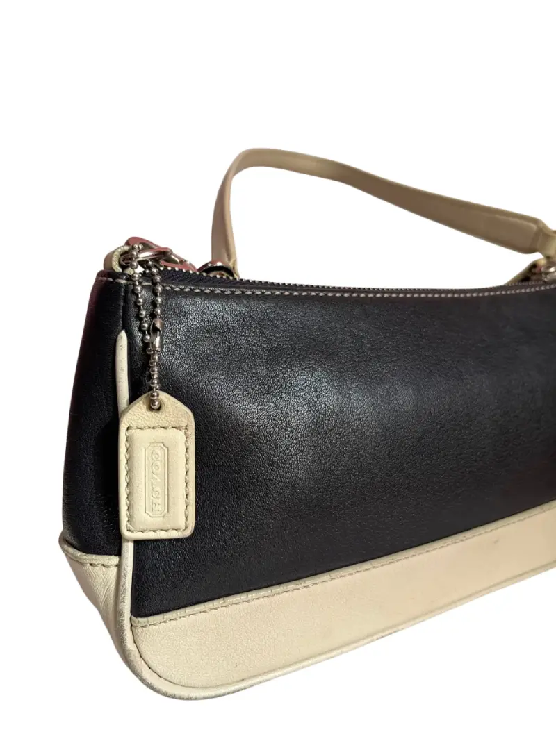 Cartera de cuero bicolor Coach - 2