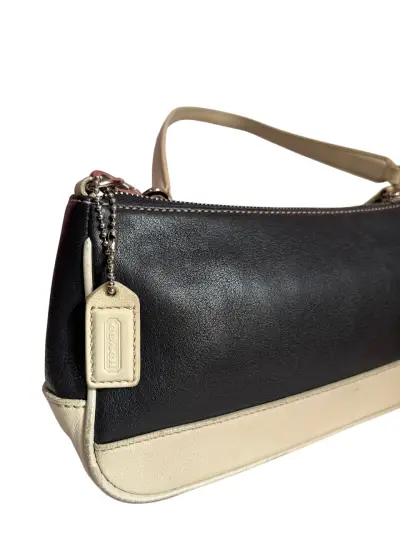 Cartera de cuero bicolor Coach - miniatura 2
