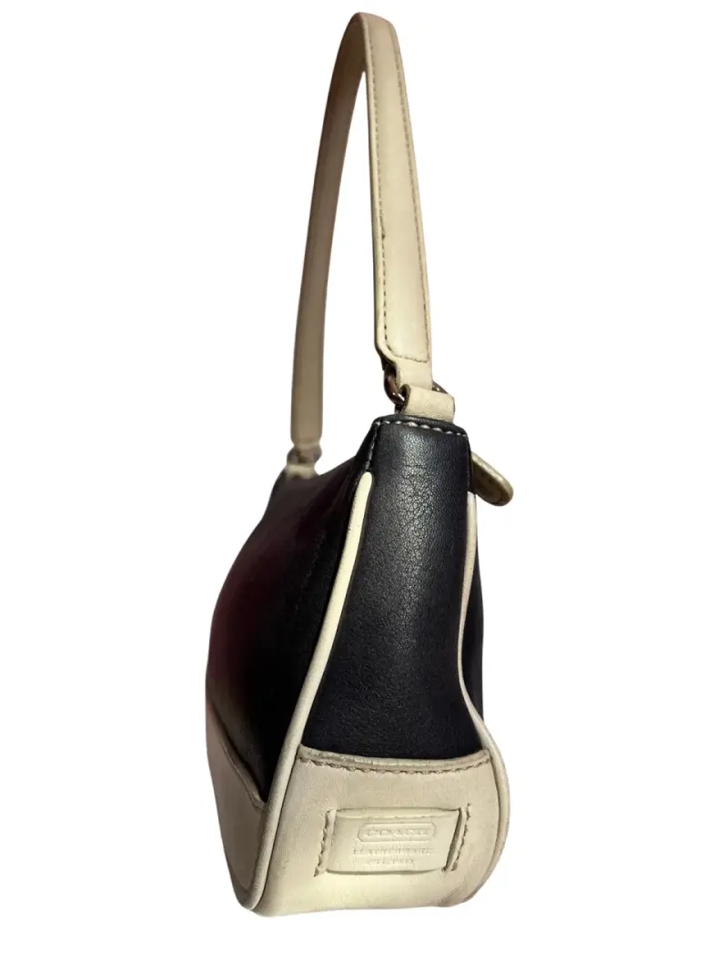 Cartera de cuero bicolor Coach - 3