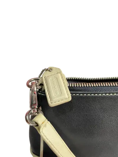 Cartera de cuero bicolor Coach - miniatura 4