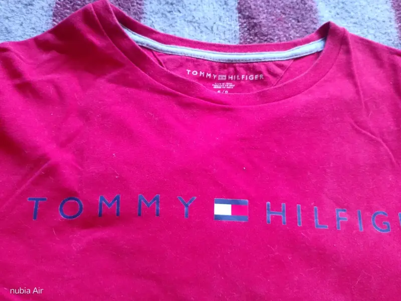 Polera Tommy Hilfiger roja manga larga - 3