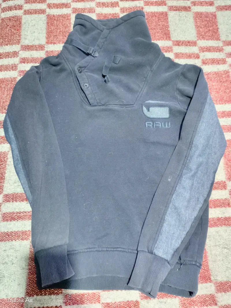 Polerón G-Star RAW azul oscuro con cuello alto - 1
