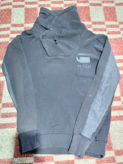 Polerón G-Star RAW azul oscuro con cuello alto - miniatura 1
