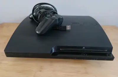 Consola PlayStation 3 con control y cable USB - miniatura 1