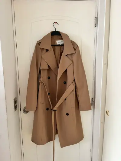 Abrigo trench coat beige Nicopoly - miniatura 1