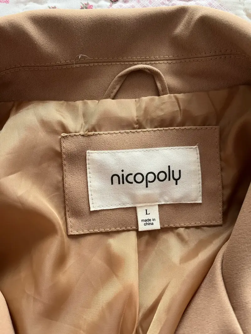 Abrigo trench coat beige Nicopoly - 2