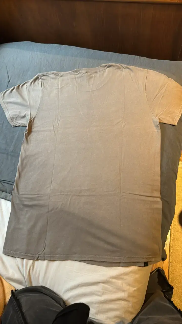 Polera Oakley gris/cafe de algodón talla M - 3