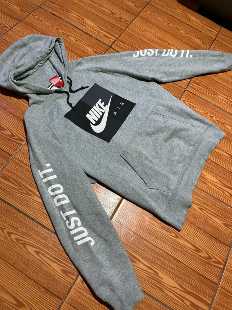 Polerón Nike Air gris con capucha - 2