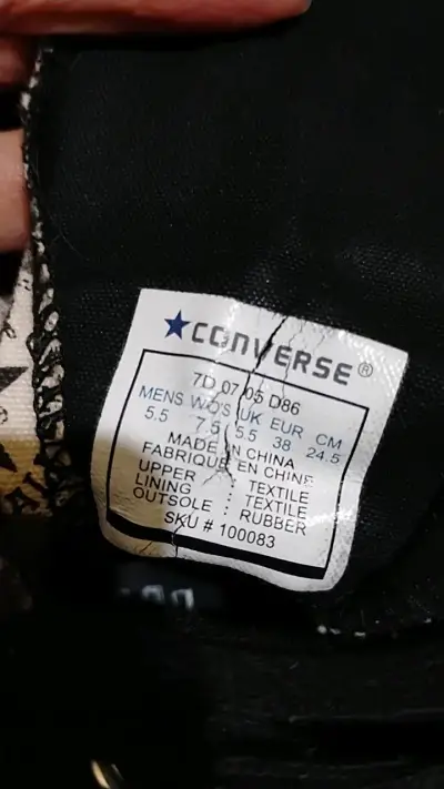Zapatillas Altas Converse All Star estampadas T 38 - miniatura 5