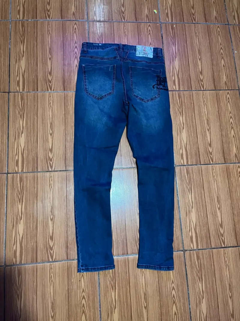 Jeans azul oscuro para hombre - 2