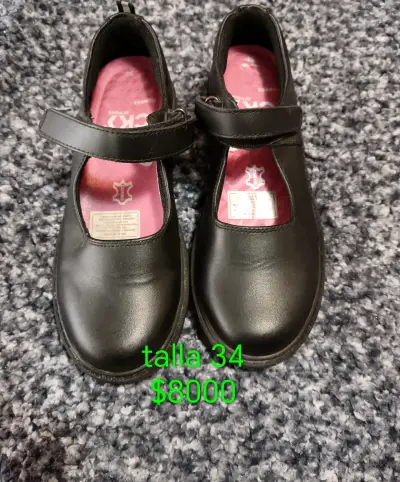 Zapatos escolares negros talla 34 - miniatura 1