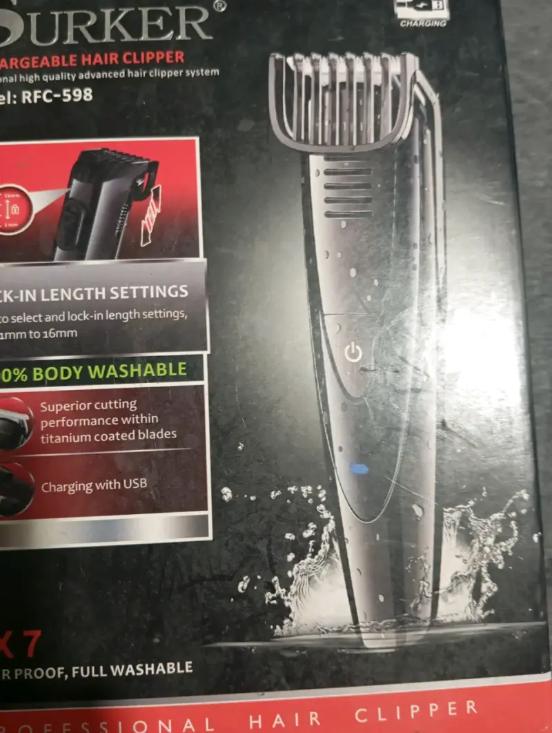 Cortadora de cabello Surker recargable RFC-598 - 1